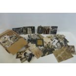 A box of literally hundreds of original photographs, many of a military theme.