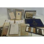 Six albums of military ephemera, Christmas cards, photographs, etc.