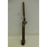 A 1944 dated British military periscope No. 14A complete with screw off wood handle, approximately