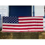 A huge genuine one hundred percent cotton United States of America Stars and stripes flag (