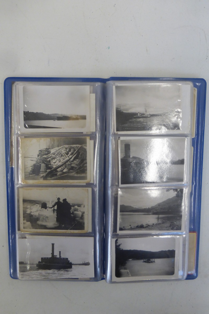 Three albums containing a total of 134 photographs and postcards. - Image 2 of 3