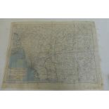 A WWII double sided silk map of Upper Burma and Assam and Lower Burma and Siam.