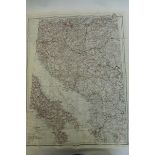 A silk double sided escape map of Hungary, Yugoslavia, Transylvania, Romania and Bulgaria,