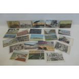 A small collection of early American postcards relating to their Navy including WWII related.