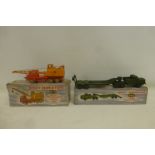 DINKY SUPERTOYS - Tank Transporter, no. 660, fair condition, striped box poor; also 20-Ton Lorry -