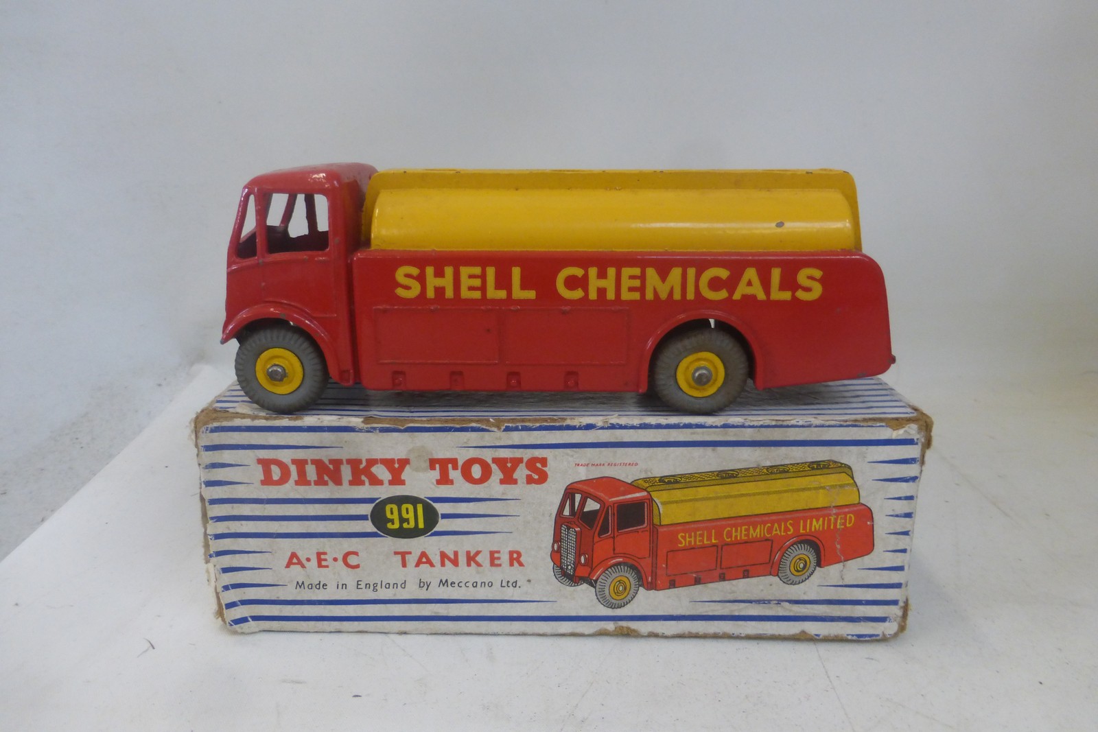 DINKY TOYS - AEC Tanker, no. 991, good condition; striped box fair. - Image 2 of 2