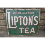 A Lipton's Tea rectangular enamel sign by Chromo, 27 x 22 1/2".