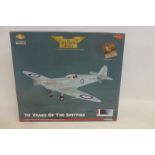 A boxed Corgi Limited Edition Aviation Archive die-cast model 70 Years of the Spitfire,