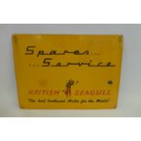 A 'British Seagull Spares...Service' part pictorial enamel sign, 18 x 13 1/4".