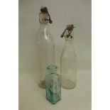 An early West Dairy Co. of Southampton "Pure Full Cream Milk Safety Brand" milk bottle, another from