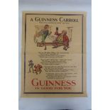 A "Guinness Carroll" poster, printed by the Dangerfield Printing Co. Ltd, 16 x 21".