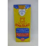 A Jena Glass for chimneys and globes rectangular finger plate, in excellent/near mint condition, 3