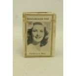 A Famous British Film Stars celluloid covered tin vesta case.