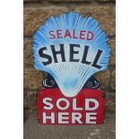 A decorative oil on board advertising Sealed Shell, 16 x 24".