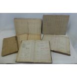 Six early 20th Century railway registers for the Great Western Railway and LMS Faros, Southern