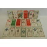 An assortment of pocket London Transport maps/guides including Green Line coach maps, 1935-37, Bus