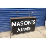A large Mason's Arms lightbox, 36 x 24".