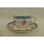 A Blue Star Line cup and saucer by Minton, Rd. no. 579755