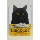 A small reproduction Black Cat enamel sign, 8 3/4 x 12 1/2".