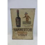 A Hammerton Oatmeal Stout pictorial tin advertising sign "Mr Will Nourish", 19 x 27".