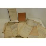 A rare and interesting archive of 19th Century and later hand written and typed agreements,