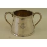 A Great Western Railway Hotels silver plated two handled sugar bowl by Elkington.