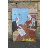 A John Bull "judges" pictorial rectangular enamel sign "Triumphant Counsel", 20 x 28".
