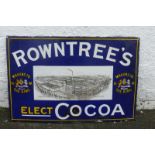 A Rowntree's Elect Cocoa pictorial enamel sign depicting No. 3 Factory, with some older