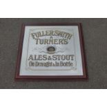 A reproduction Fuller, Smith & Turner's Ales & Stout advertising mirror.