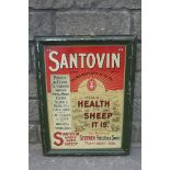 A Santorin shepp dip pictorial tin advertising sign "Sole Proprietors Stephen Pettifer & Sons