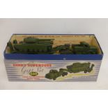 DINKY SUPERTOYS - Gift Set, no. 698, "Tank Transporter with Tank", in excellent condition, striped