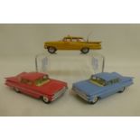 CORGI TOYS - Chevrolet Impala, three examples in three different colours.