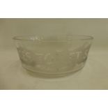 A rare Price's Toilet Soaps etched glass soap bowl.