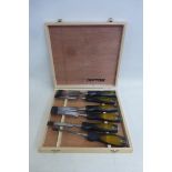 A professional chisel set.