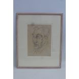 POWYS EVANS (1899-1981) - Sir Barry Jackson, pencil study, framed and glazed, 15 1/2 x 18 1/2".