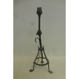 A verdigris copper Pullman railways carriage lamp with adjustable action.