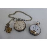 Two hallmarked silver pocket watches.