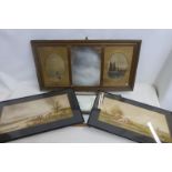 NORTON WILLIS - a pair of rural landscapes with cattle, watercolours, bot signed, also a gilt framed