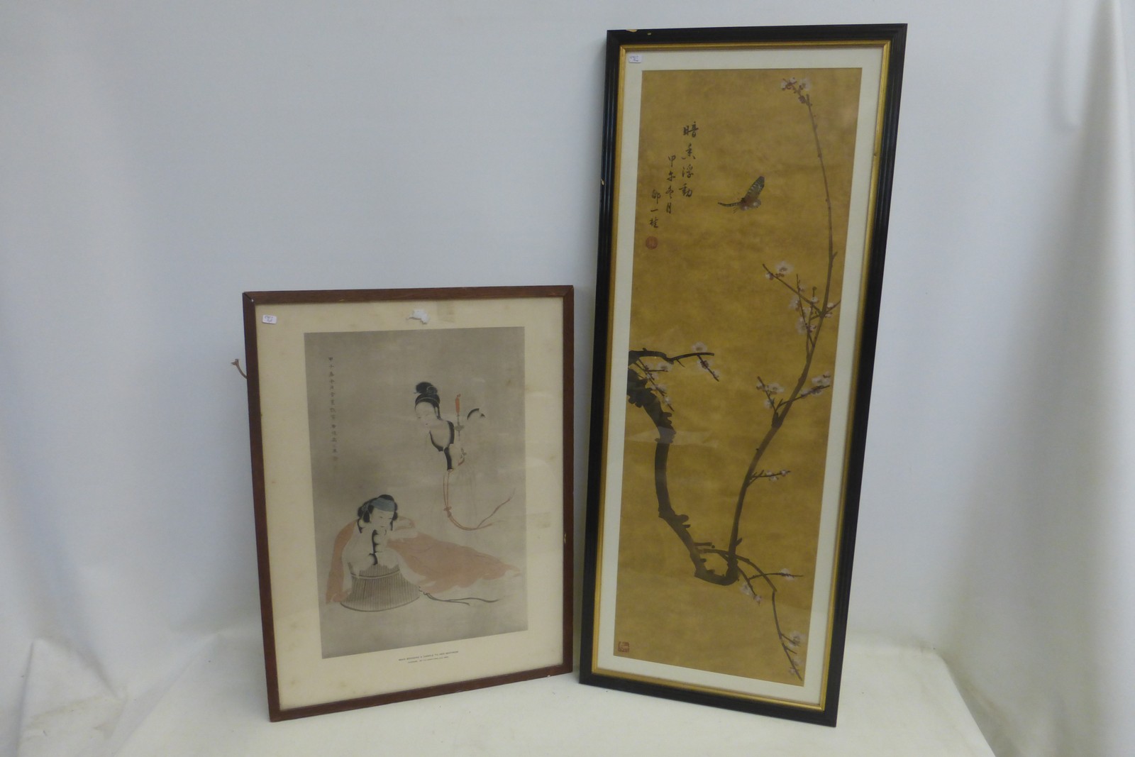 Two Oriental influenced prints.