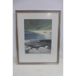 A framed and glazed limited edition print, signed in pencil F. Hilon.