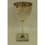 A silver trophy from the Pekingese Club, titled 'The Yohyang Cup', Sheffield 1925, maker Cooper