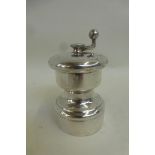 A silver pepper grinder, maker William Sevenport, Birmingham 1909.