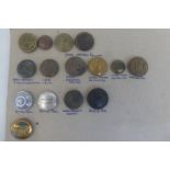 Fifteen assorted railway buttons including GWR.