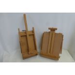 Two modern Windsor & Newton box easels.