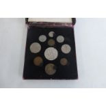 A George VI Festival of Britain 1951 coin set, crown to farthing, ten coins in original box of