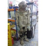 An original diver's outfit