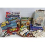 A quantity of puzzles and games.