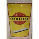 A large Wills's Gold Flake Cigarettes pictorial enamel sign, 36 x 60".