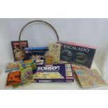 An assortment of children's board games, puzzles etc to include Escalado, Sorry etc.