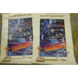 Two Melanie Taylor Kent 'Star Wars' posters, dated 1992.